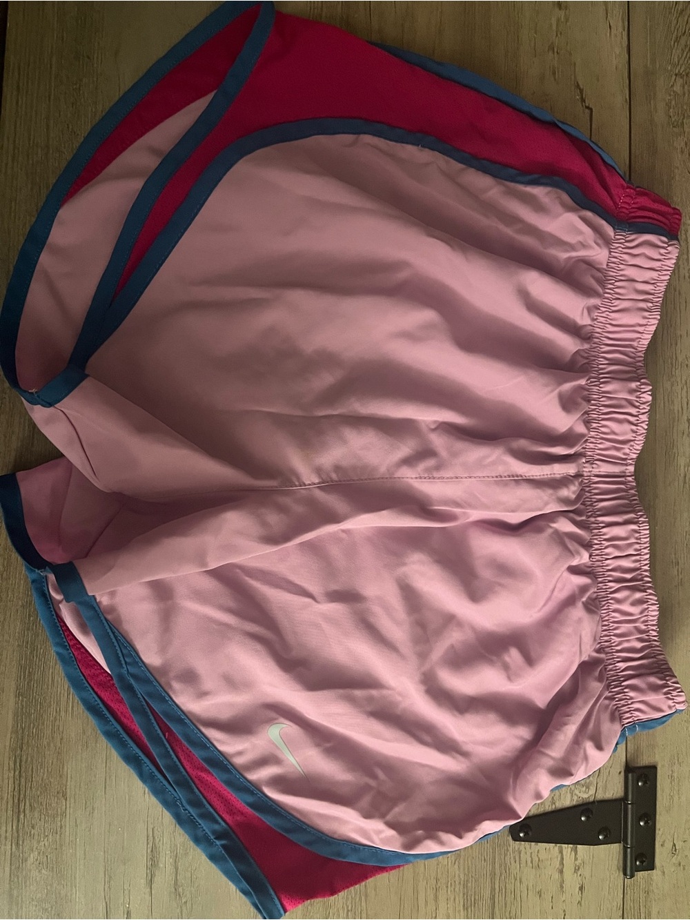 Pink Nike Athletic Double-Layer Running Shorts